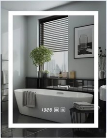 IREDA Lustro łazienkowe z oświetleniem LED, 60 x 80 cm