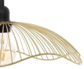 Lampa wisząca GALT Ø 34 cm z drucianym kloszem