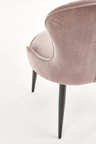 Krzesło tapicerowane K366 VELVET beżowe HALMAR