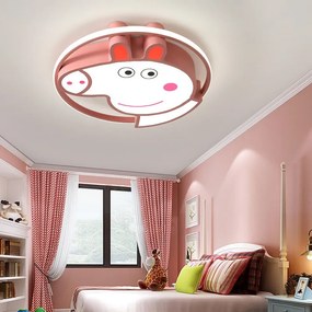 Plafon lampa LED sufitowa AT91-PEPA RÓŻOWA