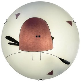 Rabalux 71278 Szklana lampa sufitowa dla dzieci Fowly, biała