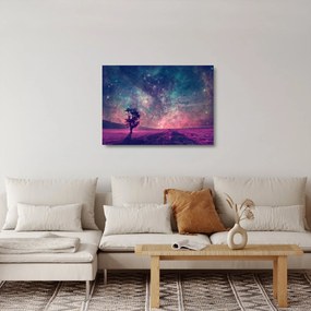 Obraz na szkle - Nieziemskie nocne niebo (70x50 cm)