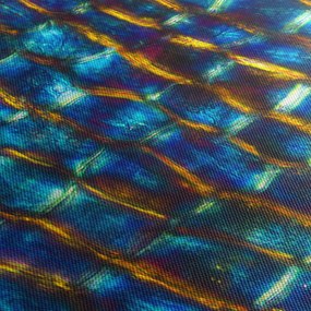 Obraz - Ściana komórkowa (z zegarem) (90x30 cm)