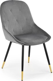 Tapicerowane krzesło glamour z poduszką na siedzisku K437