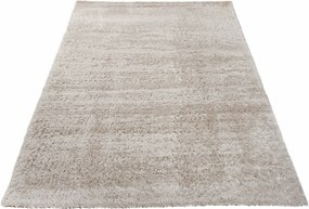 Jasnoszary dywan shaggy w stylu boho T3-Z31