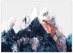 Obraz - Abstrakcyjna góra (70x50 cm)