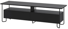 Czarna szafka pod TV 150x45 cm Dilly – Marckeric