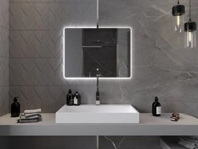 Mexen Sun lustro łazienkowe podświetlane 80 x 60 cm, LED 6000K, antypara - 9807-080-060-611-00