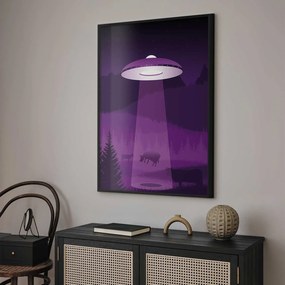 Plakat Ufo 21x30 cm z ramą czarną bez marginesu ARTGEIST B