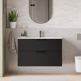 Duravit Waschbecken mit Waschtischunterschrank TIM 100 cm