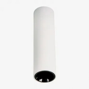 Aplikacja Sufitowa Led Powierzchniowa, Okrągła Ø4 Cm, Aluminiowa Luisiana Biały - Czarny & 3 W & 38º & Białe Zimne Światło 4000k - Sklum