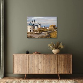 Obraz - Wiatraki Consuegra, Hiszpania (70x50 cm)