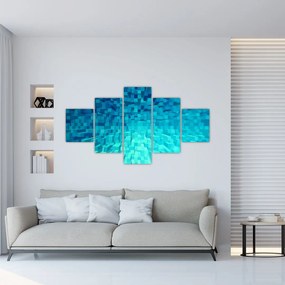 Obraz - abstrakcyjne kostki (125x70 cm)