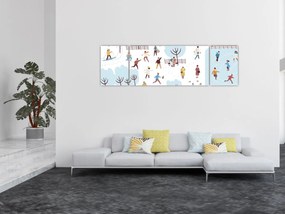 Obraz - Wesołej zimy (170x50 cm)