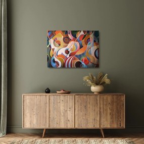 Obraz na szkle - Muzyczny abstrakt (70x50 cm)