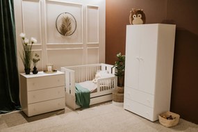 Klasyczne łóżeczko niemowlęce Paula 120x60 białe