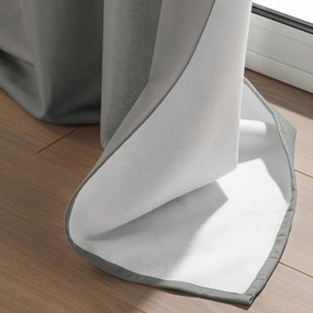 Szara zasłona wygłuszająca z mikrowłókna 135x260 cm Micropolar – douceur d'intérieur