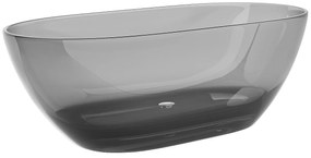 Wanna wolnostojąca przezroczysta - 292 l - 160 x 72 x 56 cm - Szary - Żywica - SPAVO