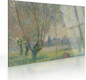 Obraz na szkle - Claude Monet, Woman Seated under the Willows, reprodukcje (70x50 cm)