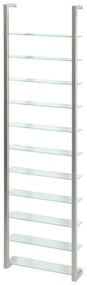 Metalowa półka w kolorze srebra 46 cm Cubic – Spinder Design