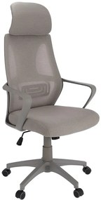 Szare Nowoczesne Ergonomiczne Krzesło Obrotowe Do Biurka T2-A37