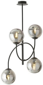 Nowoczesna lampa sufitowa z grafitowymi kloszami - D116-Hurgen