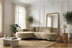 Narożnik Parma Studio Hills, do salonu, Quelle, lewy, ciemny beż (18)