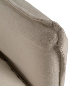 Kremowa lniana sofa 160 cm – Ixia