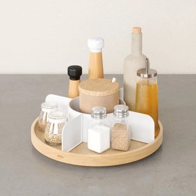 Naturalny drewniany organizer łazienkowy Bellwood – Umbra
