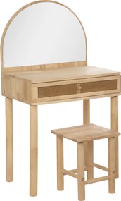 Toaletka dla dziewczynki CAMPAGNE z lusterkiem i taboretem