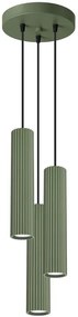 Wisząca potrójna lampa oliwkowa w stylu loft - D299-Melson