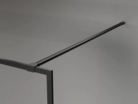 Mexen Kioto-F ścianka prysznicowa Walk-in z ramką 85 x 202 cm, transparent 8 mm, czarna - 800-085-104-70-00