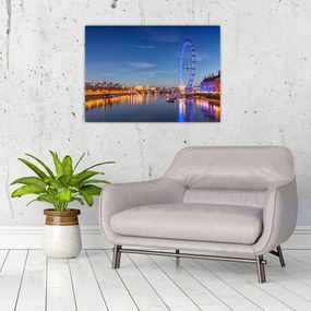 Obraz na szkle - London Eye (70x50 cm)