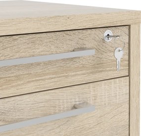 Kontenerek 4-szufladowy na kółkach Prima 4 dąb sonoma