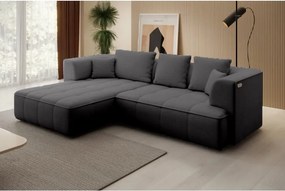 Narożnik ALBIO S Lewostronny z elektryczną regulacją siedziska, funkcja spania, wolnostojący w tkaninie EDEN 20 WERSAL