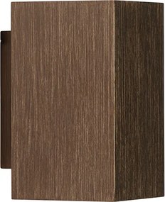 Nowoczesna lampa ścienna ciemnobrązowa kwadratowa 2-światłowa - Sandy