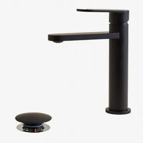 Zestaw Mosiężnej Baterii Umywalkowej Alameda Oraz Zawór Spustowy Click-clack Ze Stali Nierdzewnej I Mosiądzu Orveta. Czarny - Sklum