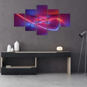 Obraz nowoczesnej abstrakcji (125x70 cm)