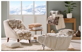Biały koc ze sztucznego futra 180x220 cm Mouton – douceur d'intérieur