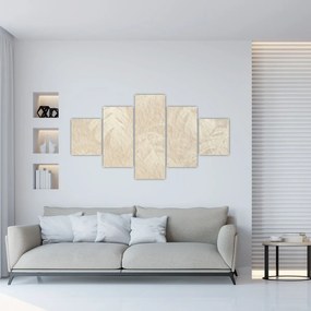 Obraz - Liście w teksturze (125x70 cm)