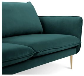 Morska aksamitna sofa Cosmopolitan Design Florence, 160 cm