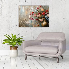 Obraz - Wazon z kwiatami (70x50 cm)