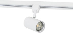 Nowoczesny system oświetlenia szynowego z 6 białymi reflektorami jednofazowymi 300 cm - Iconic Jeana