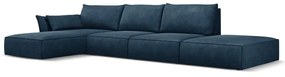 Ciemnoniebieski narożnik (lewostronny) Vanda – Mazzini Sofas