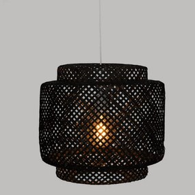 Lampa wisząca LIBY z ażurowym kloszem z bambusa, Ø 40 cm