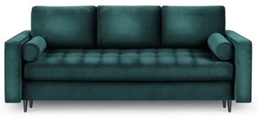 Morska aksamitna rozkładana sofa Milo Casa Santo