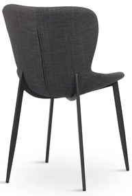 Ciemnoszare krzesło Ross – Unique Furniture