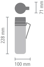 Jasnoszary kubek termiczny 500 ml Make &amp; Take – Brabantia