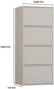 Kaszmirowa nowoczesna szafka zamykana D1-A89