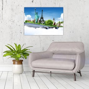 Obraz - Podróż dookoła świata (70x50 cm)